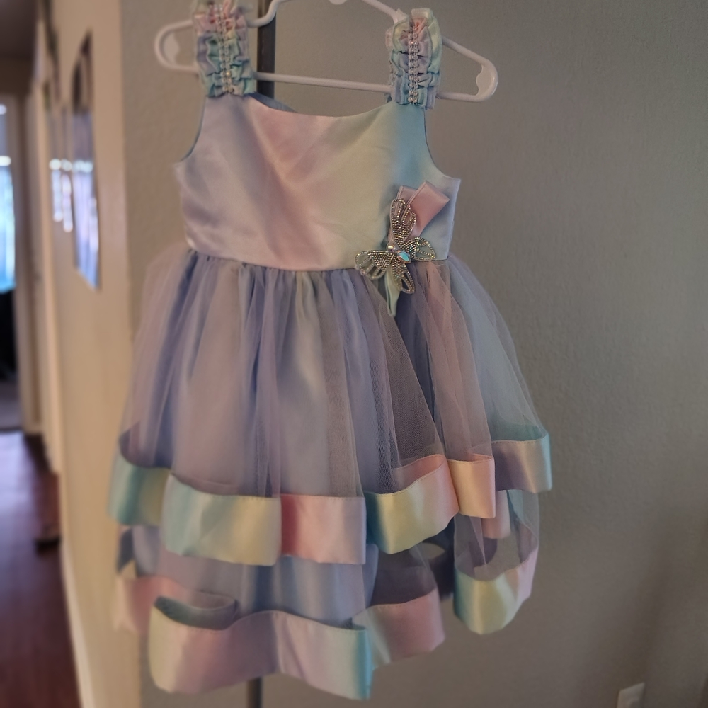 Blueberi Boulevard Pastel Layered Dress